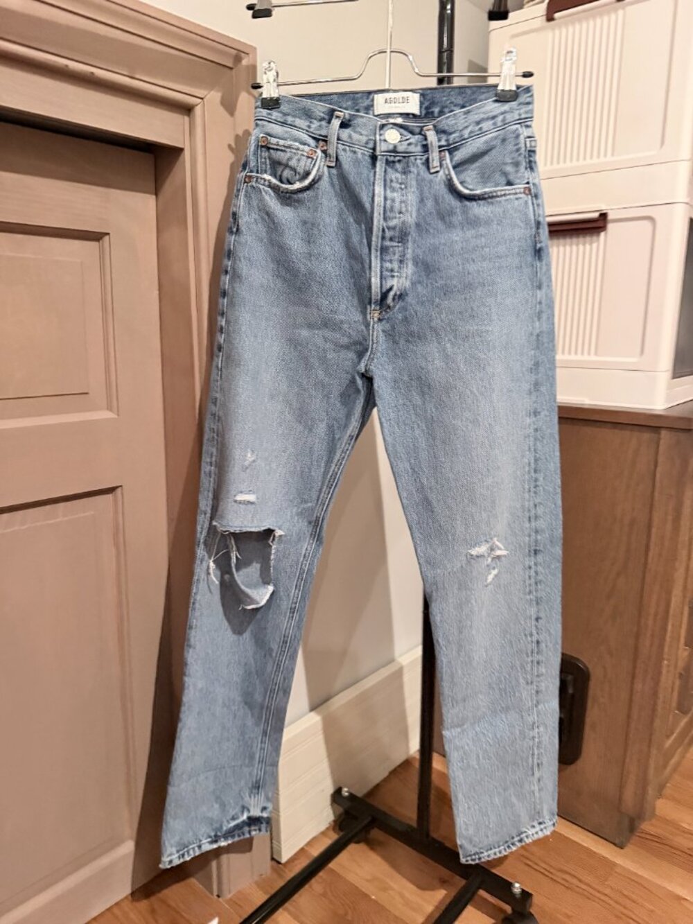 AGOLDE 90's Pinch Waist Jeans Lineup Distressed 25